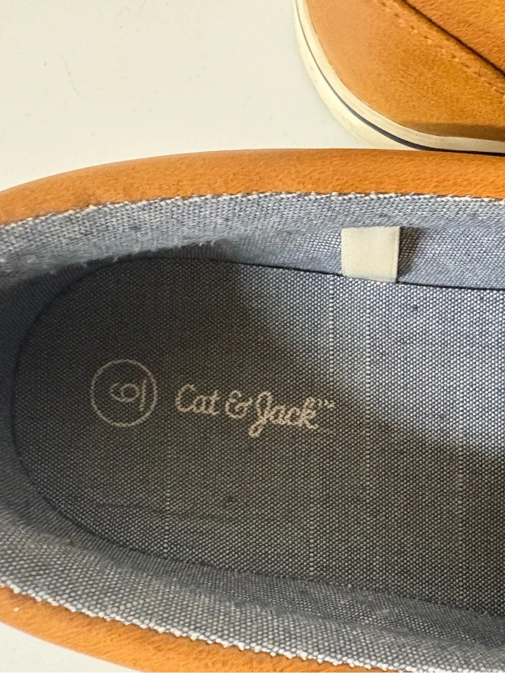 Cat & Jack Men's Slip-On Loafers in Tan Brown